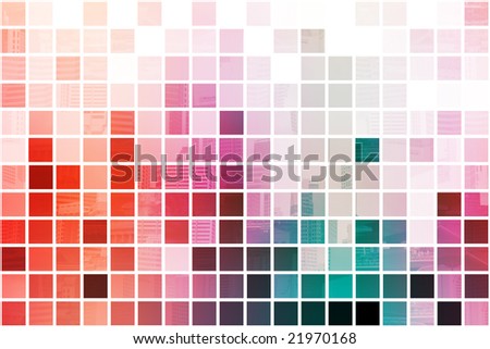 Colorful Simplistic and Minimalist Abstract Block Background
