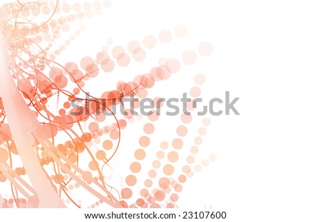 Abstract Billboard Background With Copyspace in red and orange
