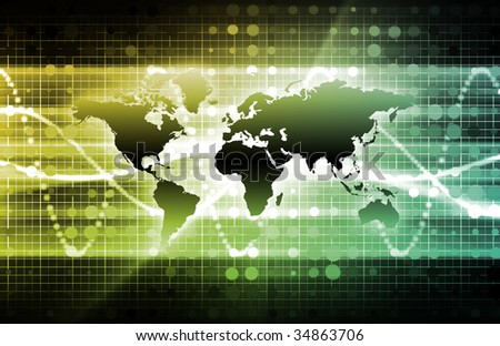 International News Update with Globe Map