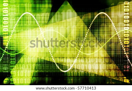 A Finance Spreadsheet Tech Graph Art Background