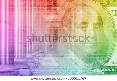 Finance Background as a Creative Concept Art
