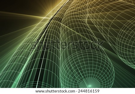 Abstract Futuristic Circuit Technology Background as Art