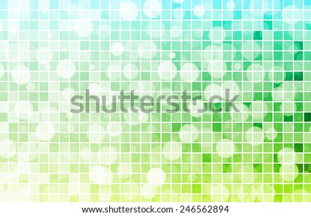 Fizzy Drink Background with Bubbles and Tiles