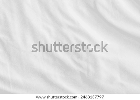 Similar – Image, Stock Photo Messy white sheet on bed