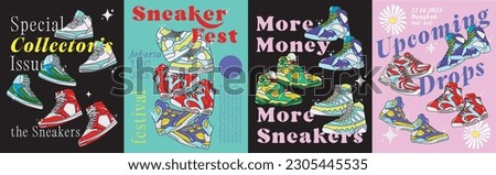 SNEAKER POSTER, SNEAKERS, POSTER FESTIVAL SHOES, DISCOUNT POSTER SNEAKER SHOE PACK