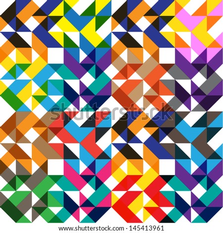 Colorful overlapping transparent geometric Arrow pattern Symphony