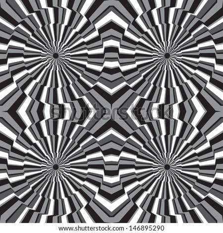 Optical Illusion - Black And White Stock Vector Illustration 146895290 ...