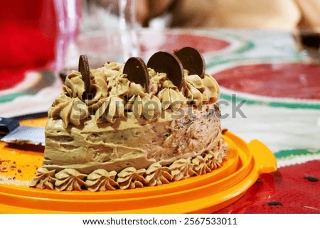 Similar – Image, Stock Photo Large pieces of chocolate