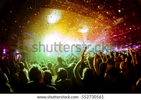 Similar – Image, Stock Photo mass event Crowd of people