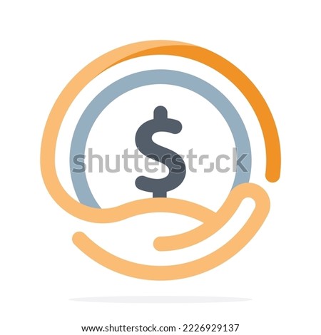 Illustration icon for money saving, capital provider, fundraising, donate.