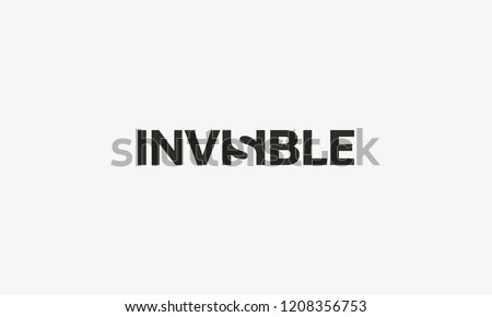 Invisible logo with negative space.