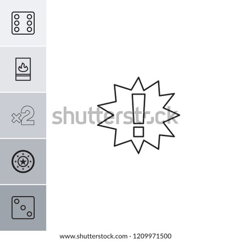 Risk icon. collection of 6 risk filled and outline icons such as dice, fire protection, casino chip, casino bet. editable risk icons for web and mobile.