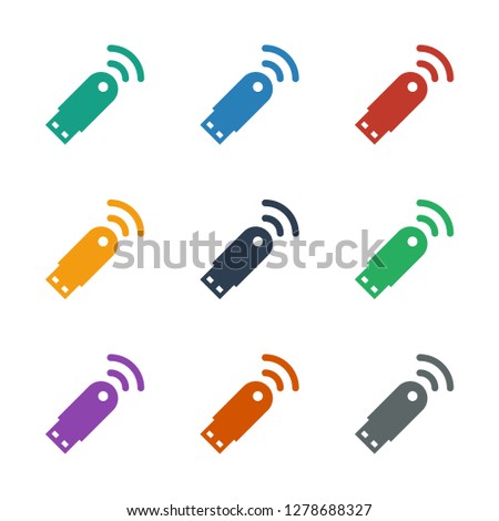 usb al icon white background. Editable filled usb al icon from technology. Trendy usb al icon for web and mobile.