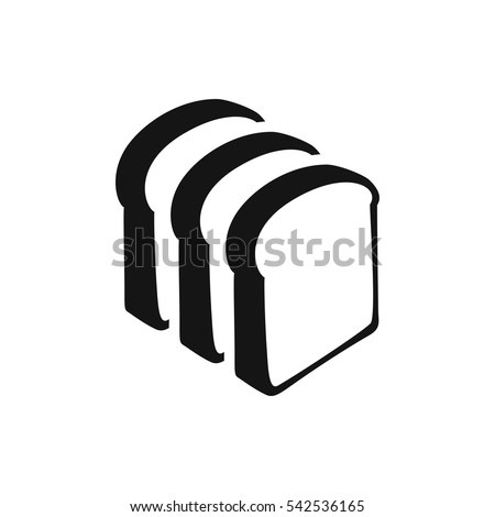 bread slices icon illustration isolated vector sign symbol