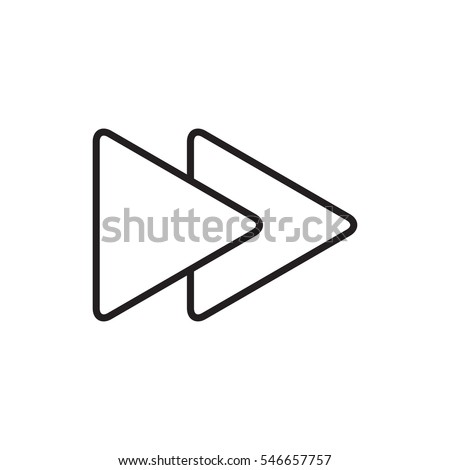 fast forward icon illustration isolated vector sign symbol