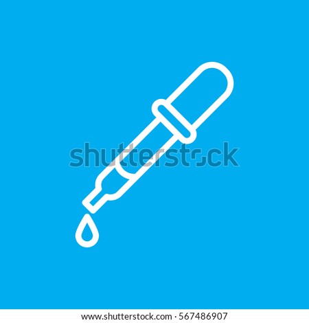 pipette icon illustration isolated vector sign symbol