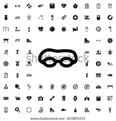 Swimming glasses icon illustration isolated vector sign symbol. fitness icons vector set.