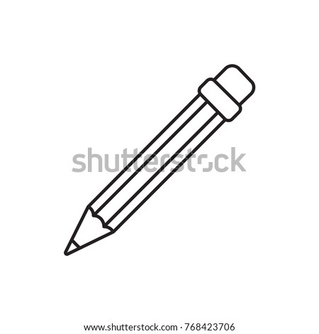 pencil icon illustration isolated vector sign symbol