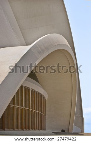 A modern piece of greek architecture found on the island of Tenerife