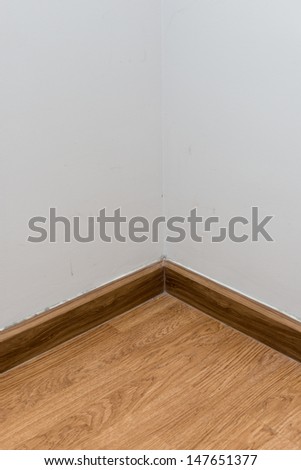 empty white corner room for placement of your product