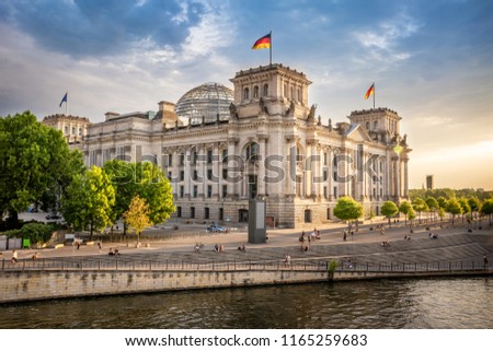 Foto Bild Reichstag, Berlin abend