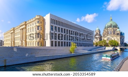 Image, Stock Photo Humboldt Forum and Berlin Cathedral