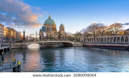 Similar – Image, Stock Photo Winter in Berlin Mitte on the Spree . The morning sun casts shadows.