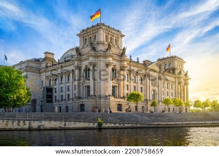 Similar – Foto Bild Reichstagsgebäude am Morgen, Berlin