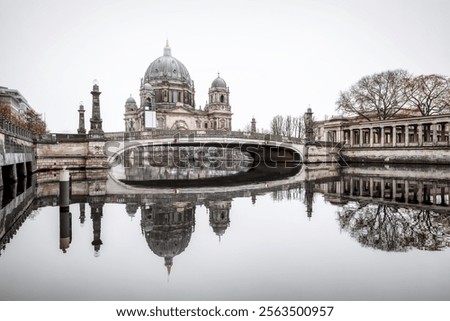 Similar – Image, Stock Photo Reflection of the Berlin television tower in a building