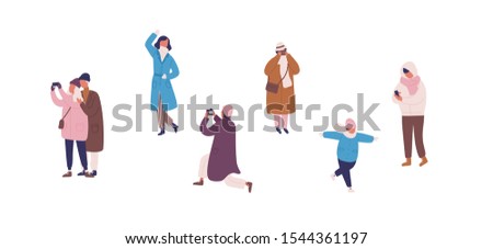 Similar – Image, Stock Photo Faceless person taking photo of Hispanic woman