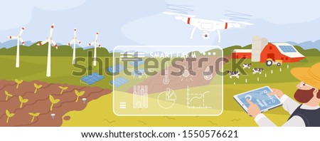 Similar – Foto Bild Solarenergie-Farm. Hochformatige Ansicht von Solarmodulen in einem Energiepark