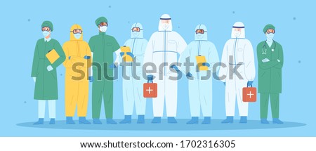 Similar – Image, Stock Photo Physician wearing personal protective equipment performing a Coronavirus COVID-19 PCR test