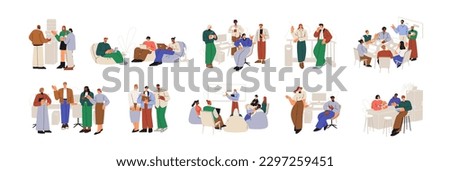 Similar – Image, Stock Photo Breaks in life | Signs of the times