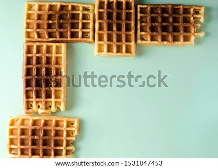 Similar – Image, Stock Photo Dominoes cookies on green table