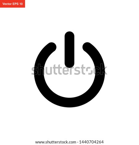 power button icon vector design