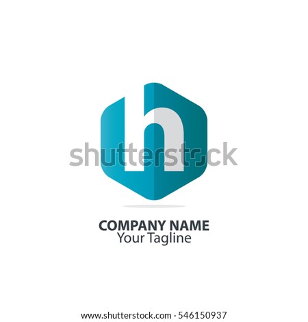 Initial Letter H Hexagon Logo 
