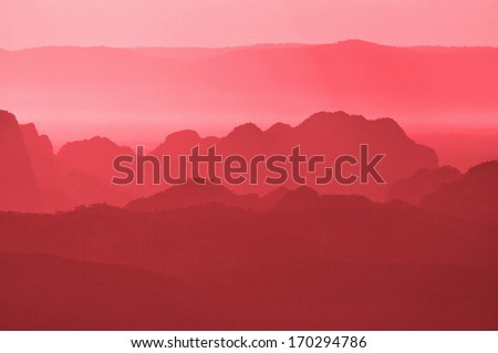 pink mountain background