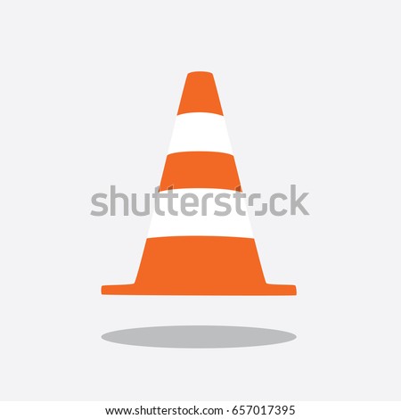 Construction cone icon, vector illustration design. Tools collection.