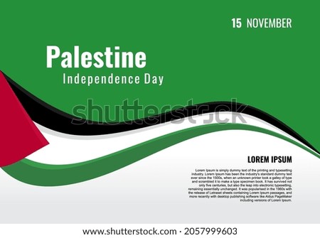 Save Palestine. Independence day greeting card. Template for independence day. Free Palestine flag wallpaper, flyer, banner vector illustration. Poster about Palestine