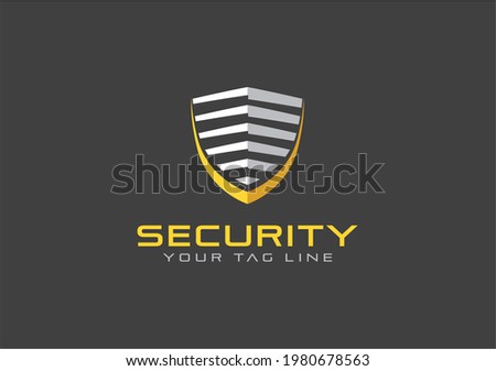 Building Security shield logo on dark background