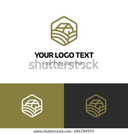 Farm logo template. Logo branding for your new corporate company. File can be use vector eps and image jpg formats