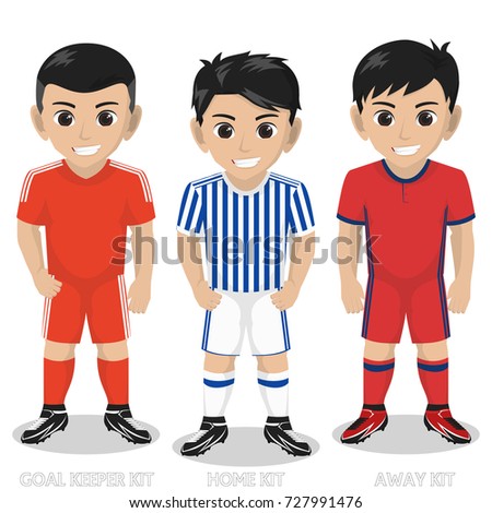 Vector Character Football / Soccer Team Kit