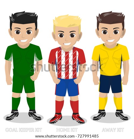 Vector Character Football / Soccer Team Kit