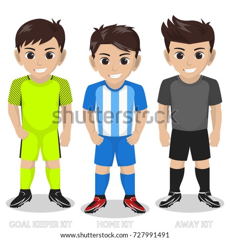 Vector Character Football / Soccer Team Kit