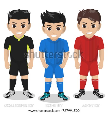 Vector Character Football / Soccer Team Kit