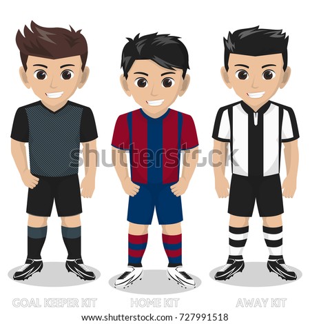 Vector Character Football / Soccer Team Kit