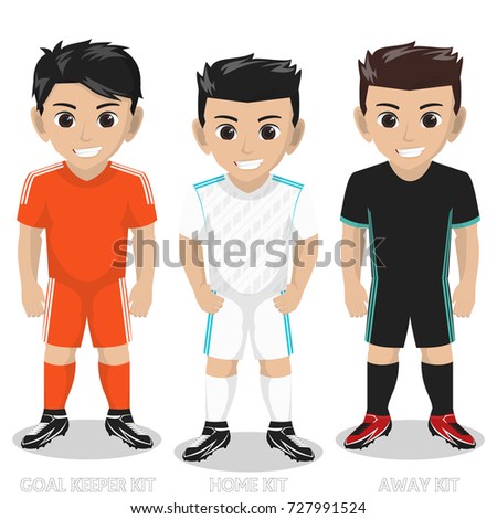 Vector Character Football / Soccer Team Kit