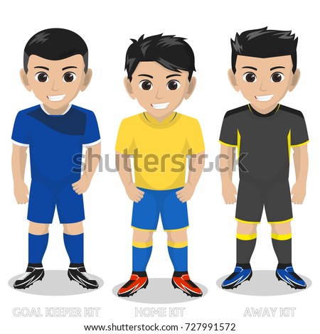 Vector Character Football / Soccer Team Kit