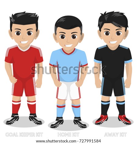 Vector Character Football / Soccer Team Kit