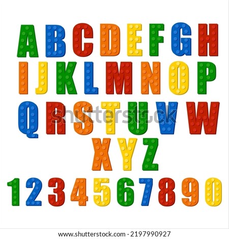 Puzzle Style A to Z Alphabet Letters Design